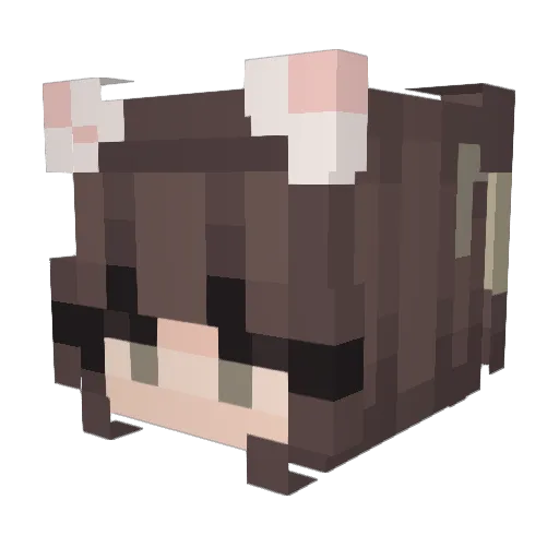 PinkCheetah7770 Minecraft avatar head, 3D render