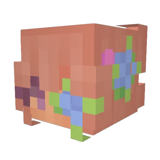 PinkCupcakeSoup Minecraft avatar head, 3D render