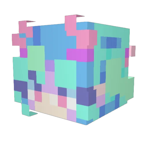 PinkDiamond026 Minecraft avatar head, 3D render