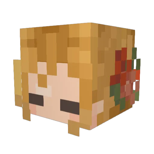 Minecraft-Avatar von PinkDiamondDiva: Kopf als 3D-Render