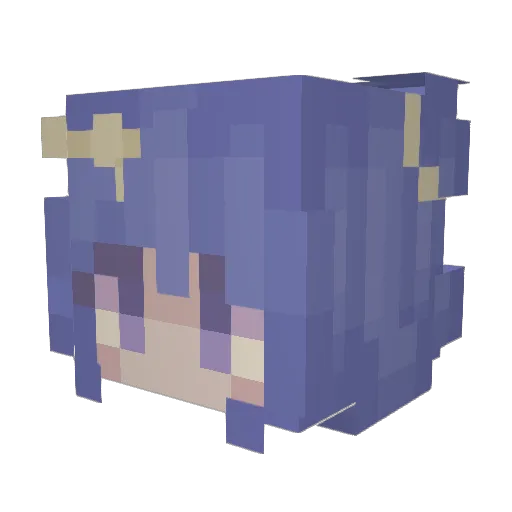 PinkFlower6582 Minecraft avatar head, 3D render