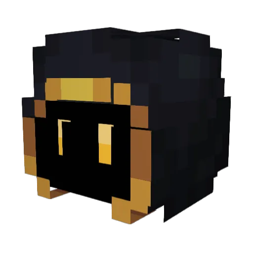 PinkLemon1st Minecraft avatar head, 3D render