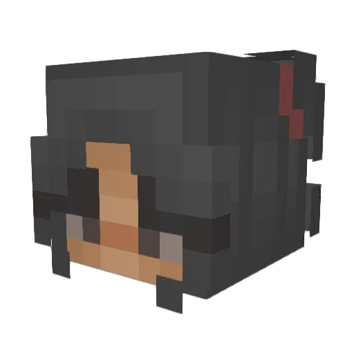 PinkLemonade16 Minecraft avatar head, 3D render