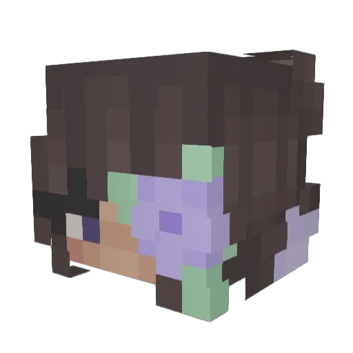 PinkMarsh Minecraft avatar head, 3D render