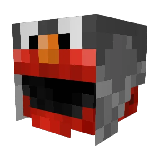 PinkPandaFTW Minecraft avatar head, 3D render