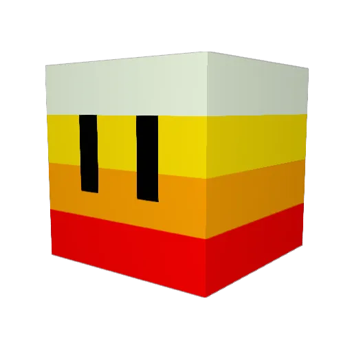 PinkPlasticBag Minecraft avatar head, 3D render