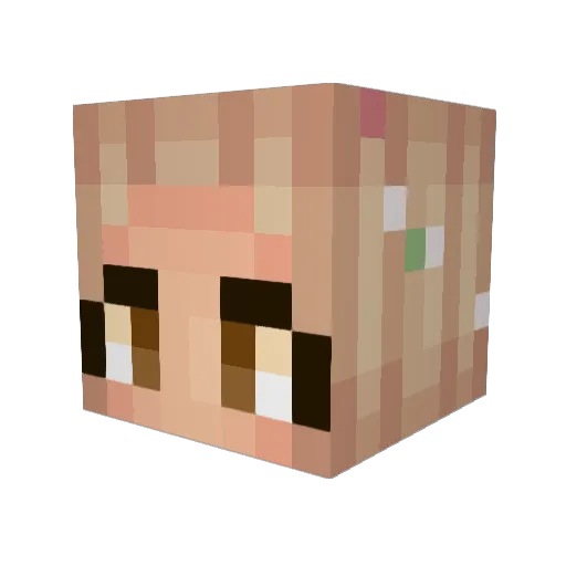 PinkPrincess44 Minecraft avatar head, 3D render