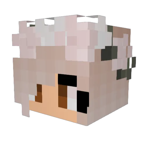 PinkScorpion07 Minecraft avatar head, 3D render