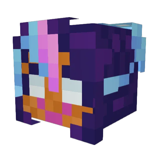 PinkStrawberrys Minecraft avatar head, 3D render