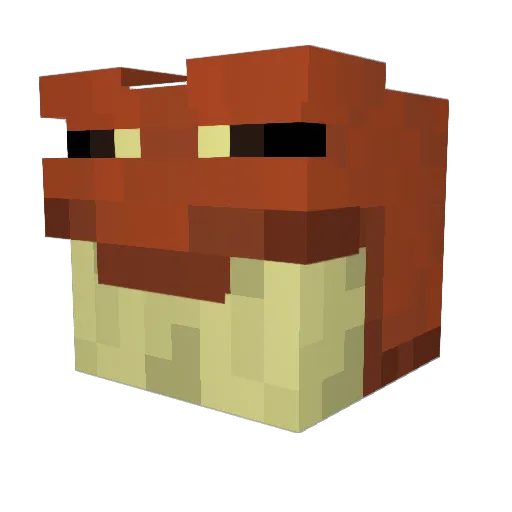 PinkVoid Minecraft avatar head, 3D render