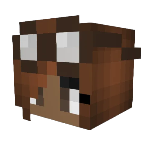 Pink_Candy Minecraft avatar head, 3D render