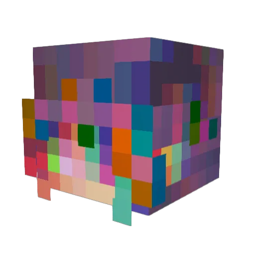 Pink_Lexi Minecraft avatar head, 3D render