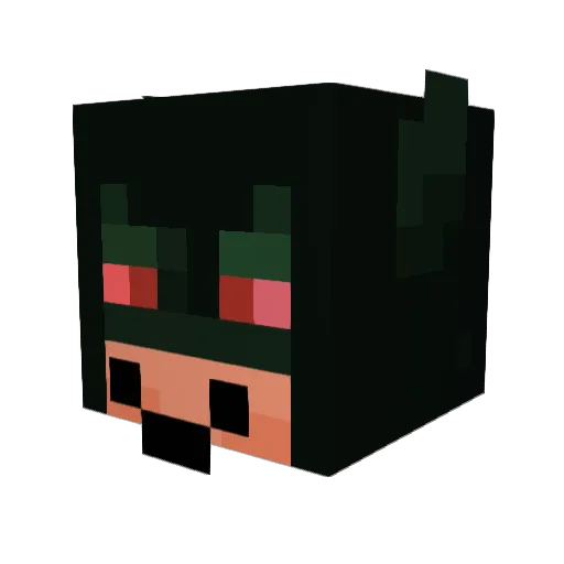 Pink_PugAU Minecraft avatar head, 3D render