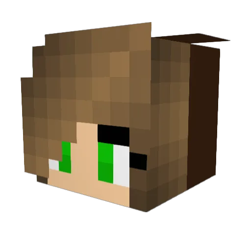 Pink_Strike Minecraft avatar head, 3D render