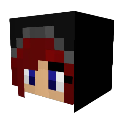 Pink__Kiss Minecraft avatar head, 3D render