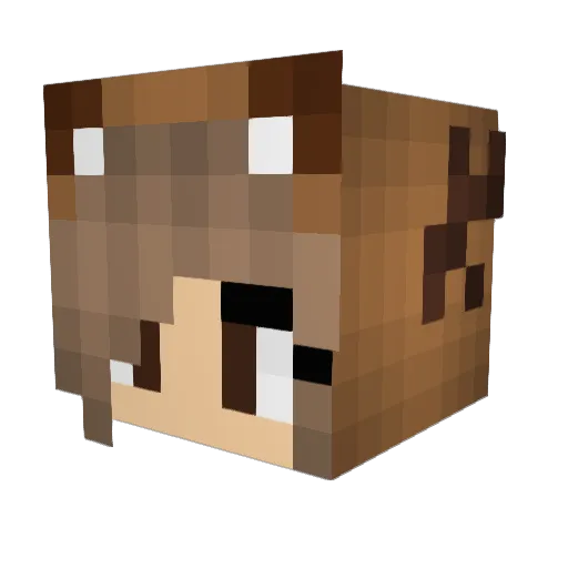 Pinkamaya78 Minecraft avatar head, 3D render