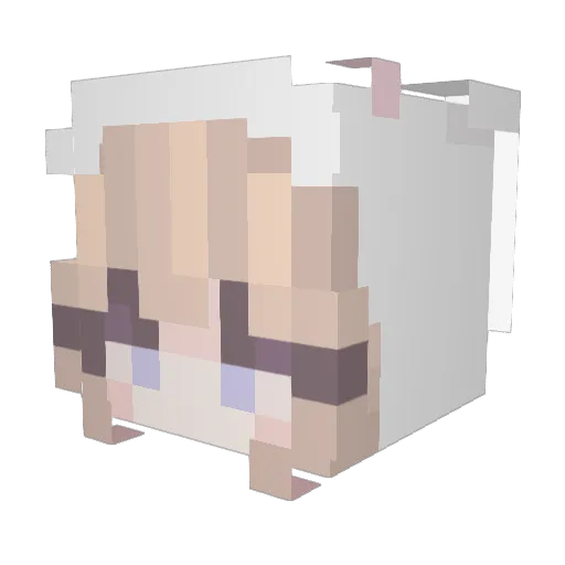 Pinkdeer4449 Minecraft avatar head, 3D render