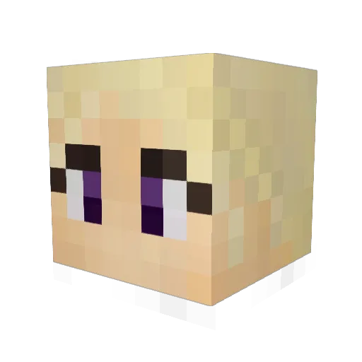 Pinkertown15 Minecraft avatar head, 3D render