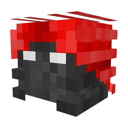Pinkfattboy Minecraft avatar head, 3D render