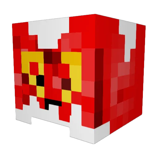 Pinki_Raspberry Minecraft avatar head, 3D render