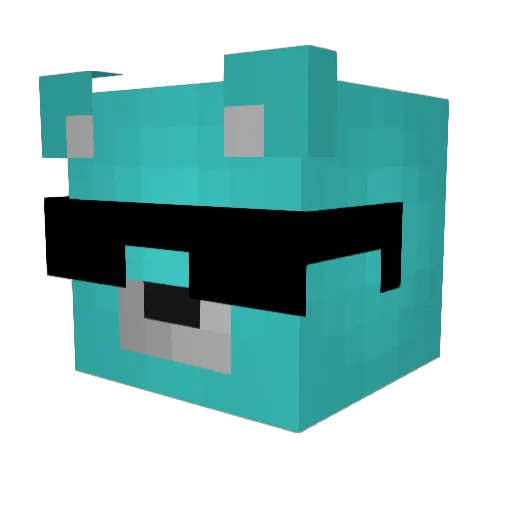 Pinkicecream5 Minecraft avatar head, 3D render