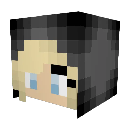PinkiePie33 Minecraft avatar head, 3D render