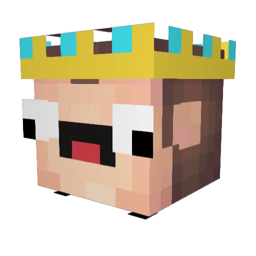 PinkiePoodle123 Minecraft avatar head, 3D render