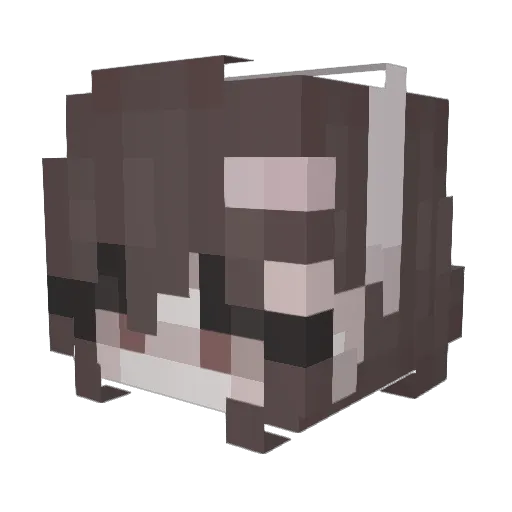 Pinkiemint13 Minecraft avatar head, 3D render