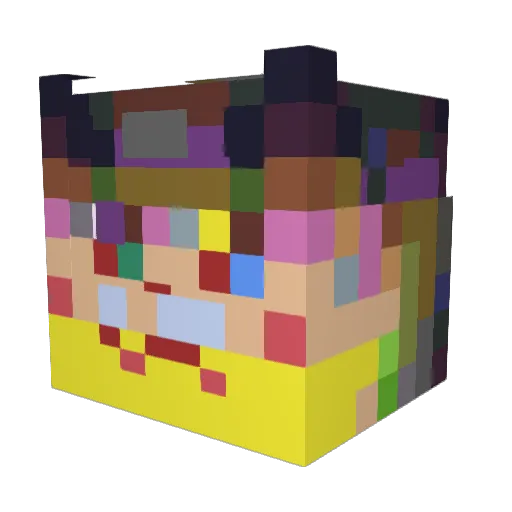 Pinkiepiembc123 Minecraft avatar head, 3D render