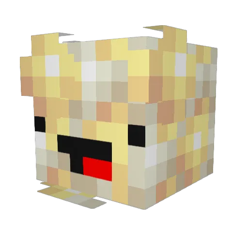 Pinksparkles0728 Minecraft avatar head, 3D render