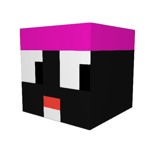 PinkyDiaz Minecraft avatar head, 3D render