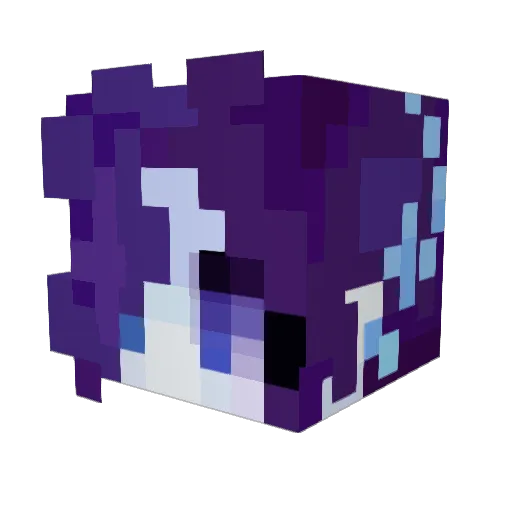 PinkyPanda02 Minecraft avatar head, 3D render