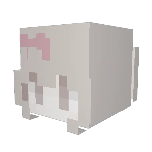 PinkyPie2_ Minecraft avatar head, 3D render
