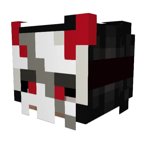 PinkySoftie Minecraft avatar head, 3D render
