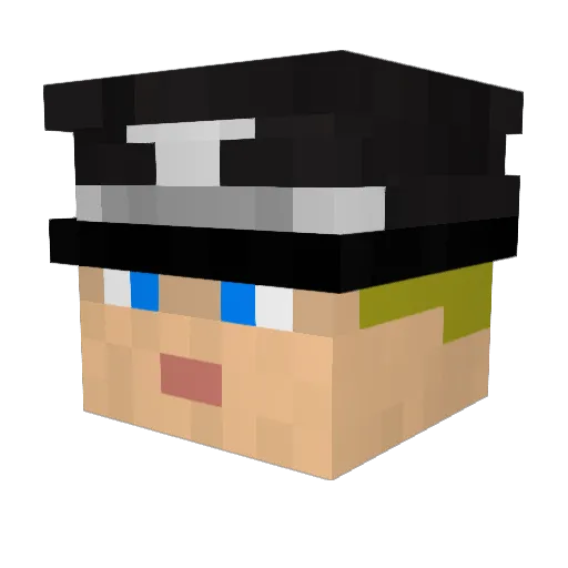 Pinky_63 Minecraft avatar head, 3D render
