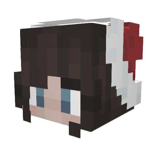 Pinky_Flamingo Minecraft avatar head, 3D render