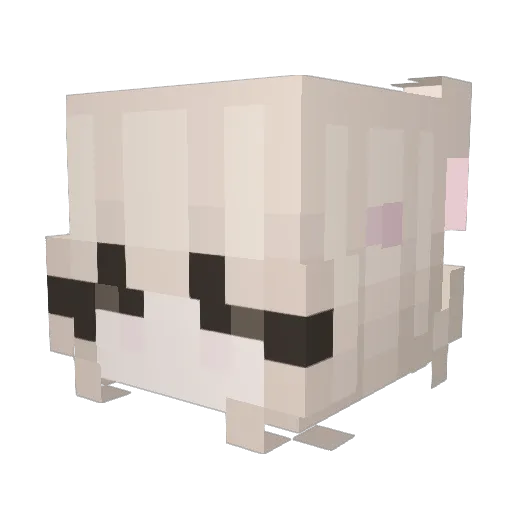 Pinkyy_111 Minecraft avatar head, 3D render