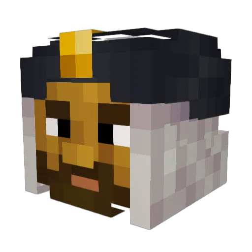 Pinlo98 Minecraft avatar head, 3D render