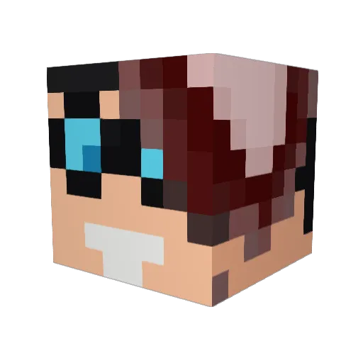 Pinnick1990 Minecraft avatar head, 3D render