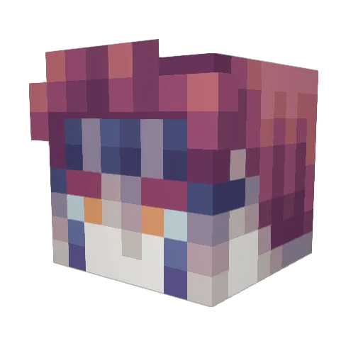 PinoPot Minecraft avatar head, 3D render
