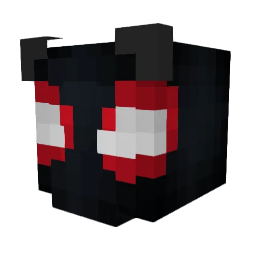 PinochoElNegro Minecraft avatar head, 3D render