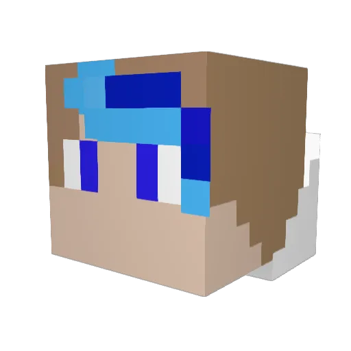 PinoyProblems Minecraft avatar head, 3D render