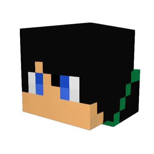 Pinpoint1337 Minecraft avatar head, 3D render