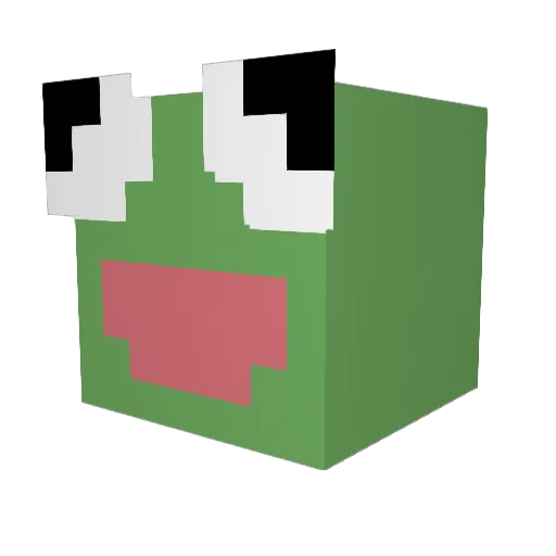 Pintheslayer Minecraft avatar head, 3D render