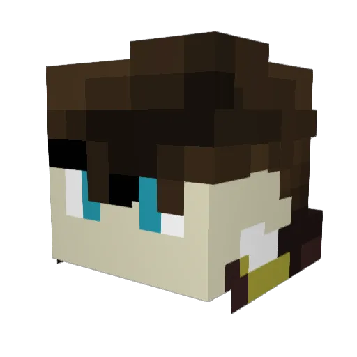 Pinto324 Minecraft avatar head, 3D render