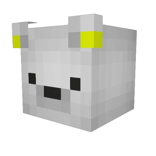 PintoRage Minecraft avatar head, 3D render