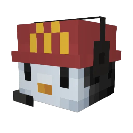 PinwinoGuaton Minecraft avatar head, 3D render