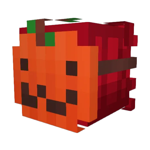 Pinwuy Minecraft avatar head, 3D render