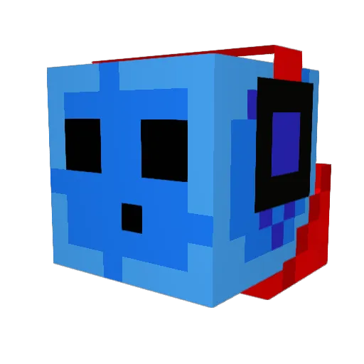 PinxerShotsYT Minecraft avatar head, 3D render