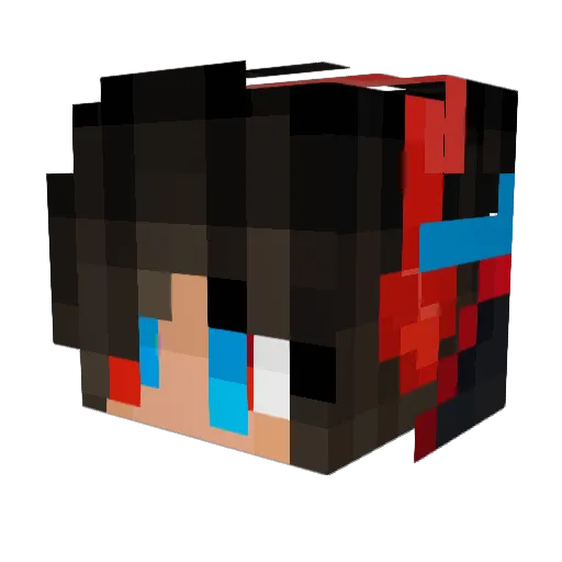 Pinxle Minecraft avatar head, 3D render